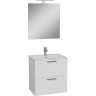 Набор VITRA MIA 60 см с выдвижными ящиками (раковина, шкаф под раковину, зеркало), цвет белый глянцевый 75021